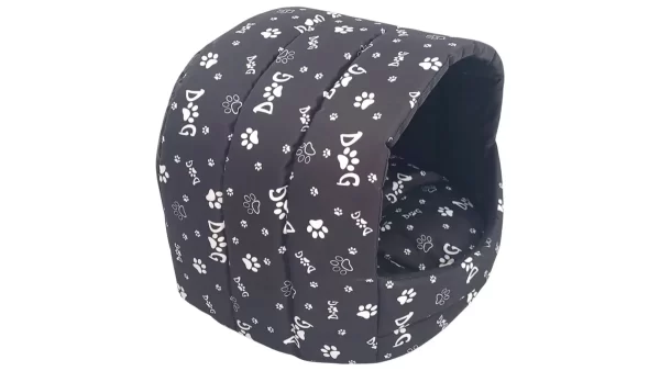 černá kukaň s oušky – design DOG