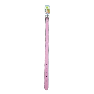 Růžový obojek 33-41.5 cm x 2 cm