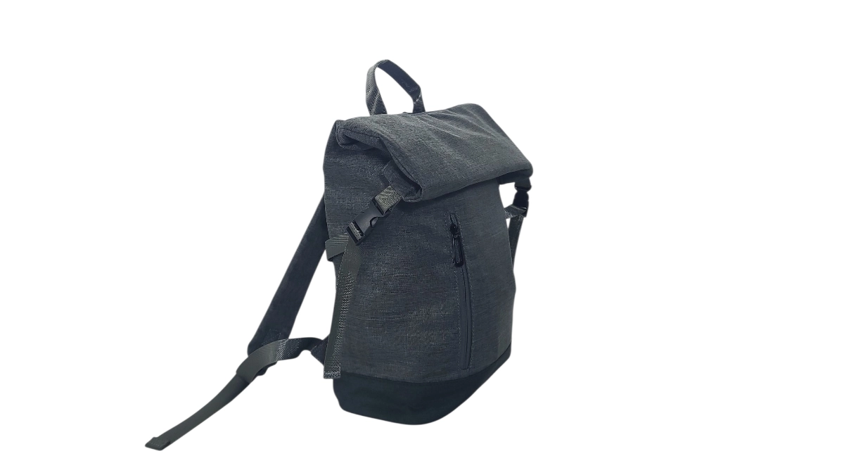 Rolovací batohy 35x30x14 tmavě šedý zboku