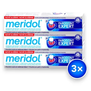 Meridol Parodont Expert zubní pasta – trojbalení 3×75 ml proti krvácení dásní