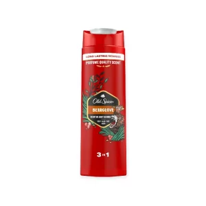 Old Spice sprchový gel 400 ml Bearglove – červená lahev se lvem a džunglovými motivy