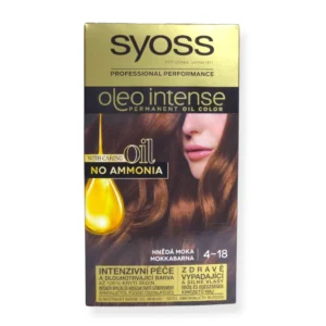 Syoss barva na vlasy intense oil blond 4-18 hnědá moka