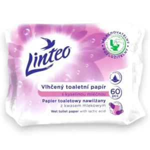 Linteo vlhčený toaletní papír 60 ks s kyselinou mléčnou