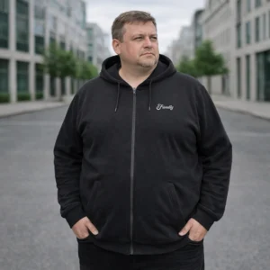 Pánská mikina s kapucí Friendly nadměrné velikosti