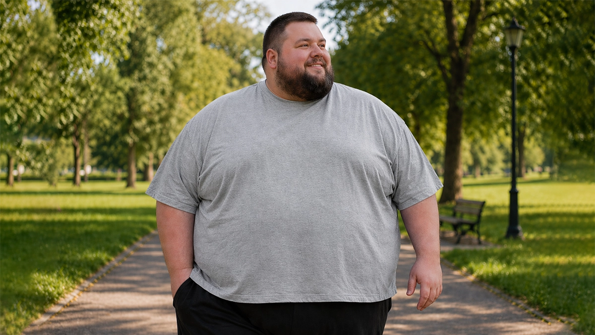 Bavlněné pánské tričko nadměrné velikosti 5XL-15XL šedý