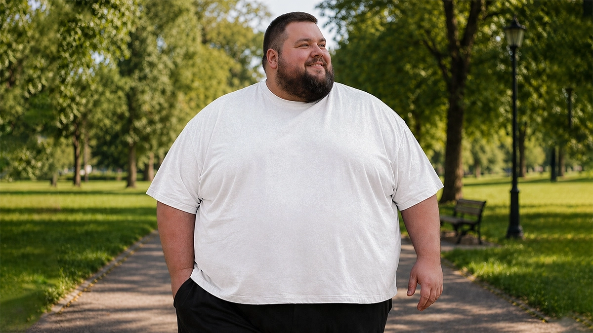 Bavlněné pánské tričko nadměrné velikosti 5XL-15XL bílý